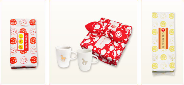 「ご来香」「福包み」「特上くきほうじ茶」